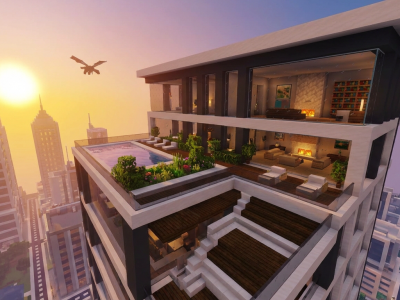 Как спроектировать пентхаус в Майнкрафте: план, ресурсы, стили